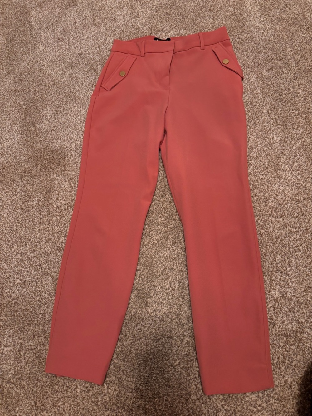 Express Cropped Ankle Pants in Dusty Rose